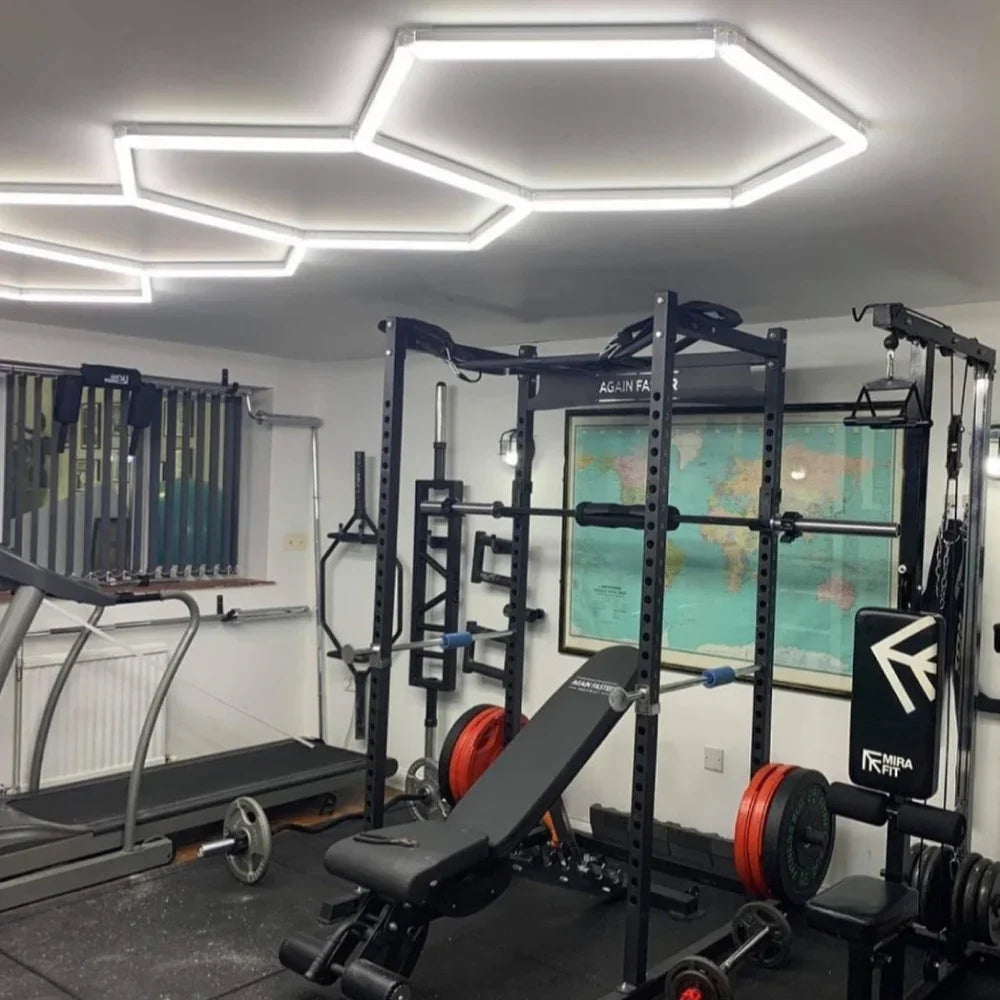Sześciokątne lampy led do garażu 50000h 6500k ultra jasne