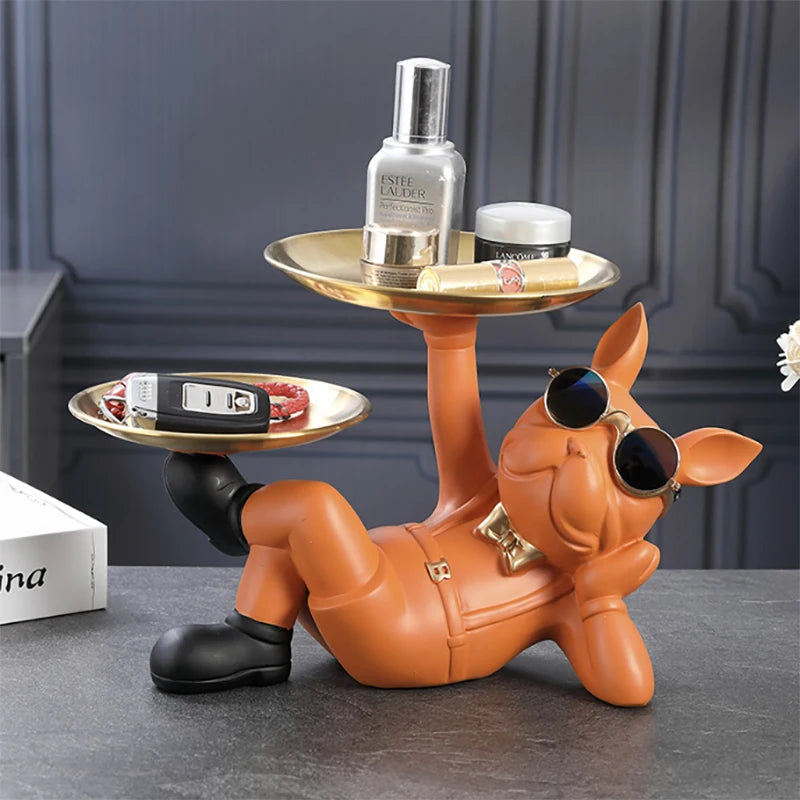 Elegant Bulldog Statue | Modern Home Decor | Statement Piece