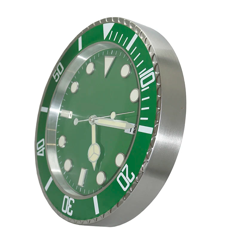 Luxury Modern Metal Wall Clock with Digital Luminescence
