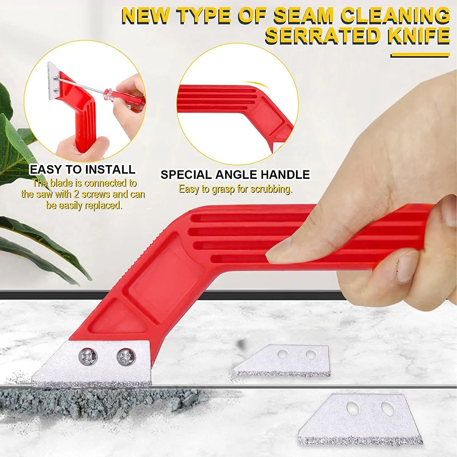 22-Piece Grout Removal Tool Kit - Tile Cleaning & Repair Set