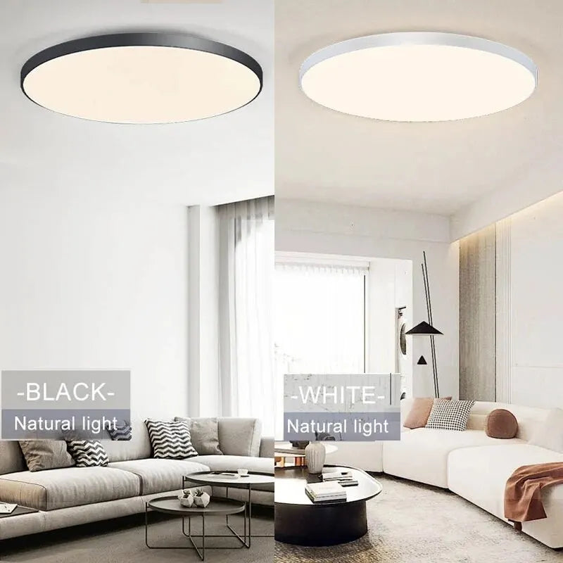 Nowoczesna inteligentna ściemnialna lampa sufitowa led z aplikacją i pilotem
