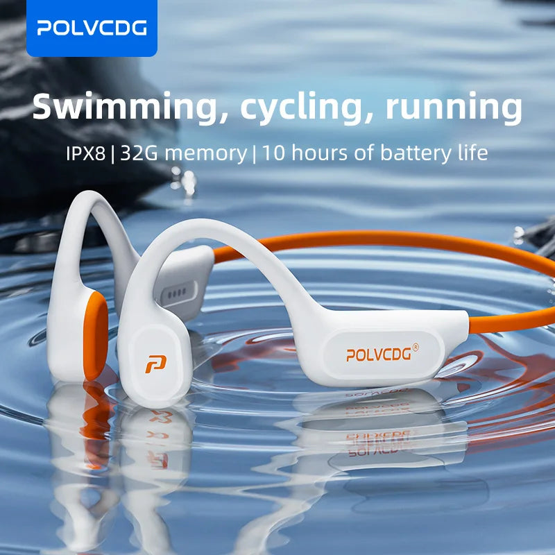 Słuchawki kostne polvcdg x9 - 32gb ipx8 wodoodporne