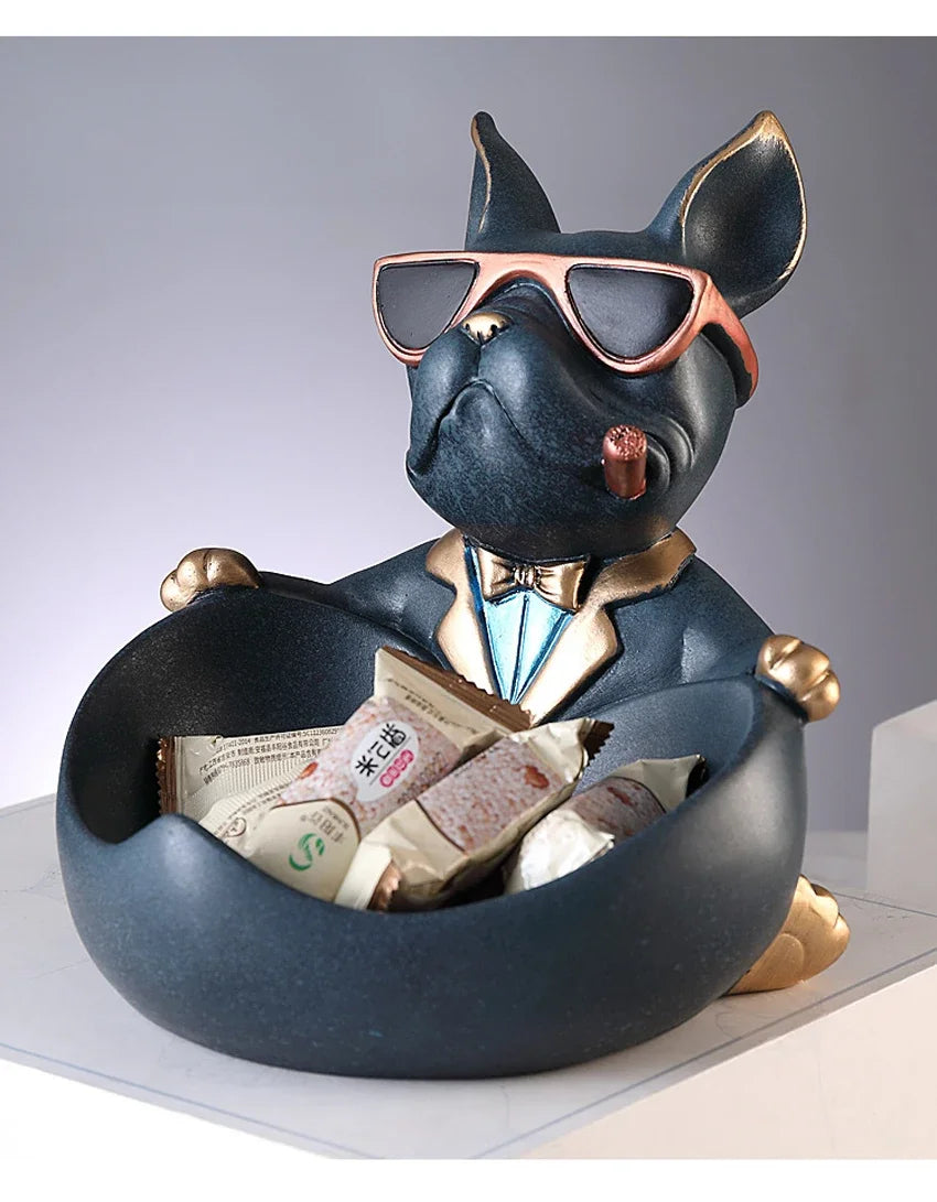 Elegancka figurka psa pudełko do przechowywania - stylowy dodatek dla zwierząt