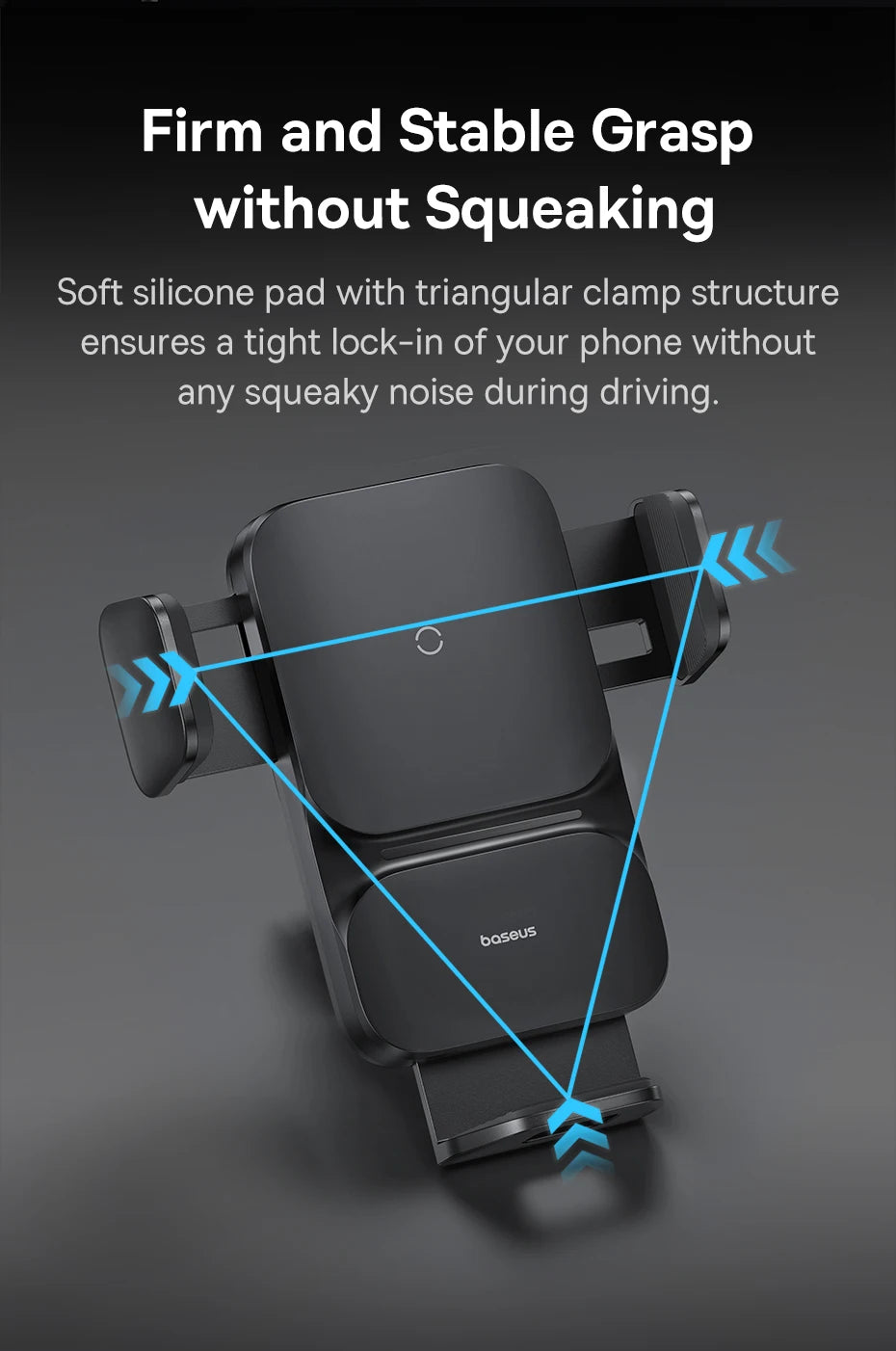 Baseus Infrared 15W QI Wireless Car Charger Phone Holder