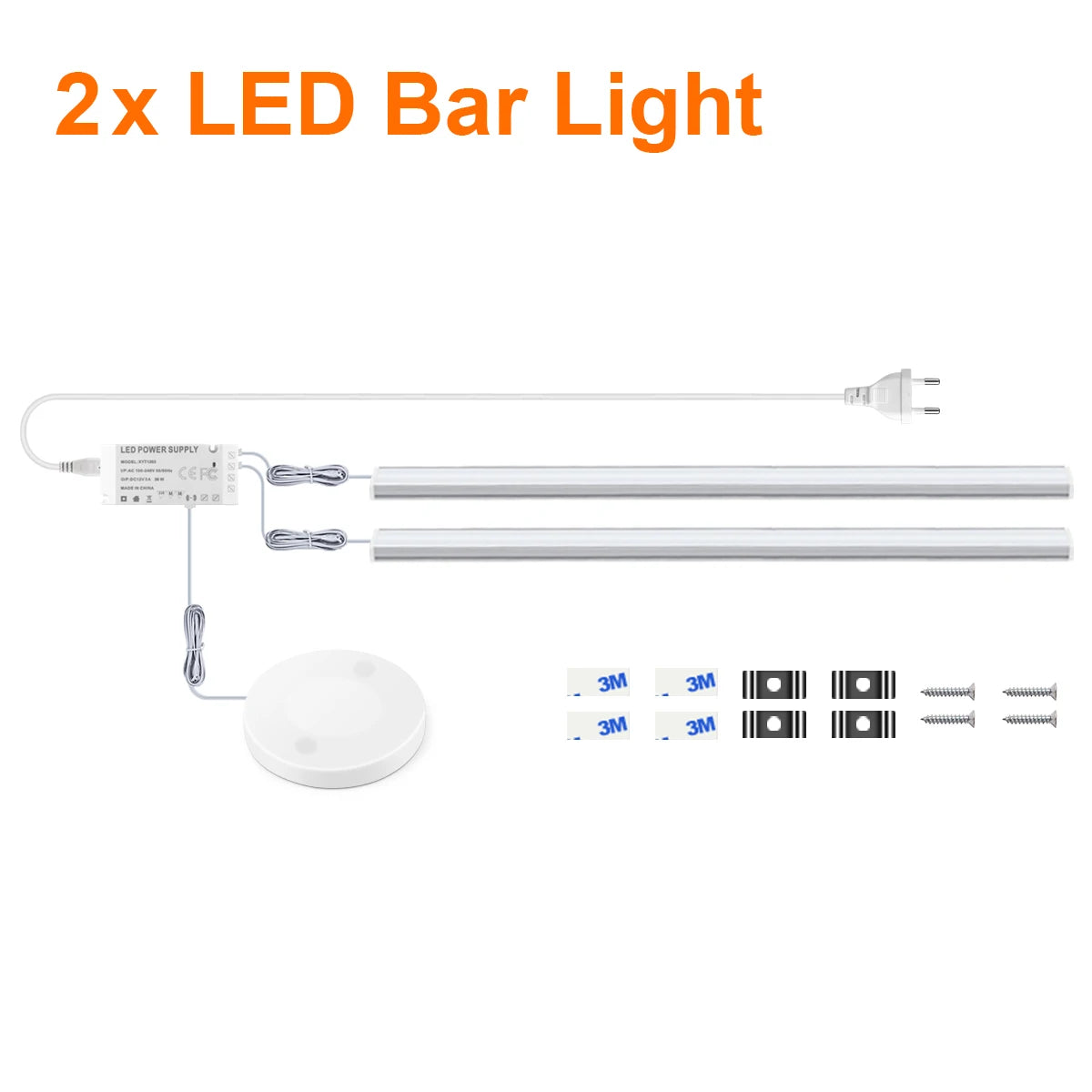 Smart Wireless LED Cabinet Lights: Motion & Touch Sensor for Kitchen & Wardrobe