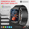Wojskowy smartwatch dla mężczyzn | wyświetlacz amoled | taktyczny zegarek 5atm