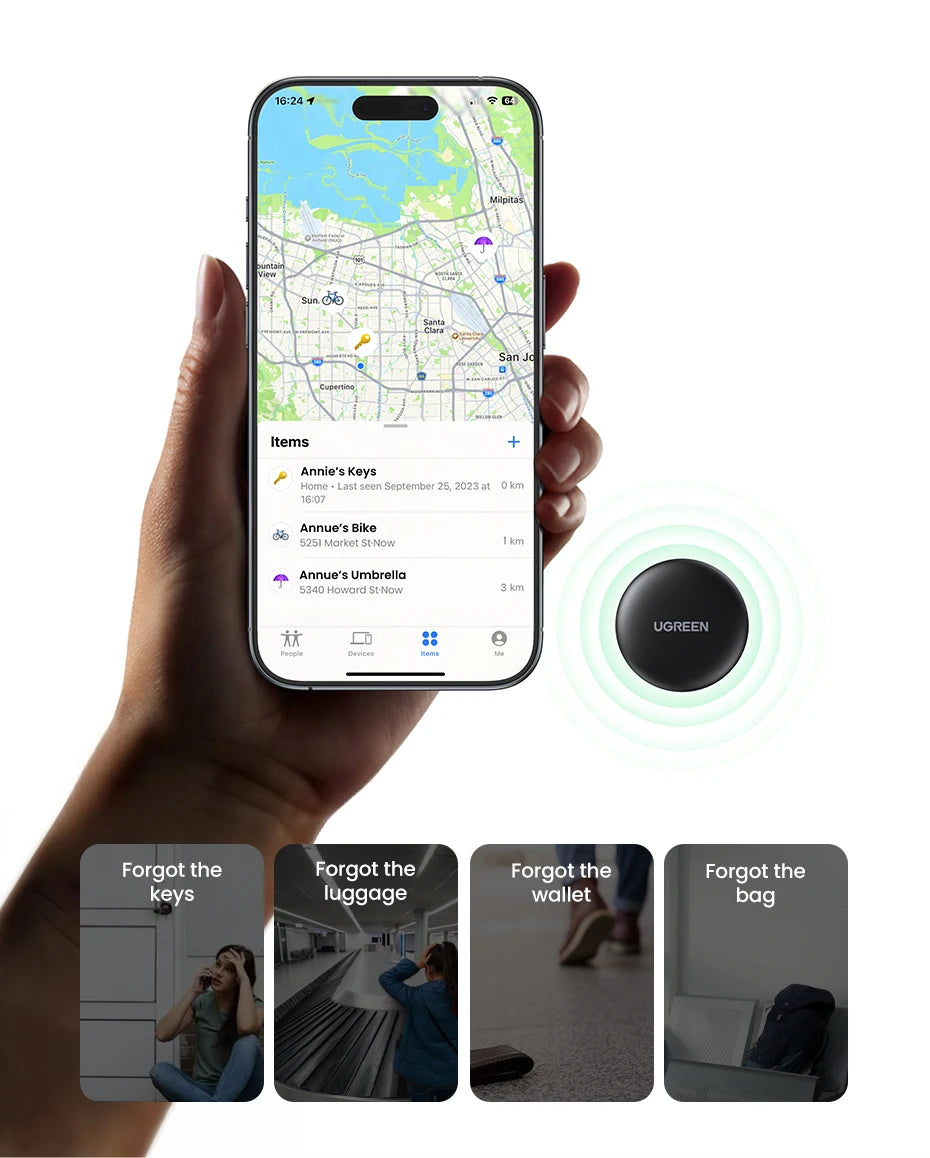 UGREEN Finder Smart Tag with Apple Find My for iOS Devices