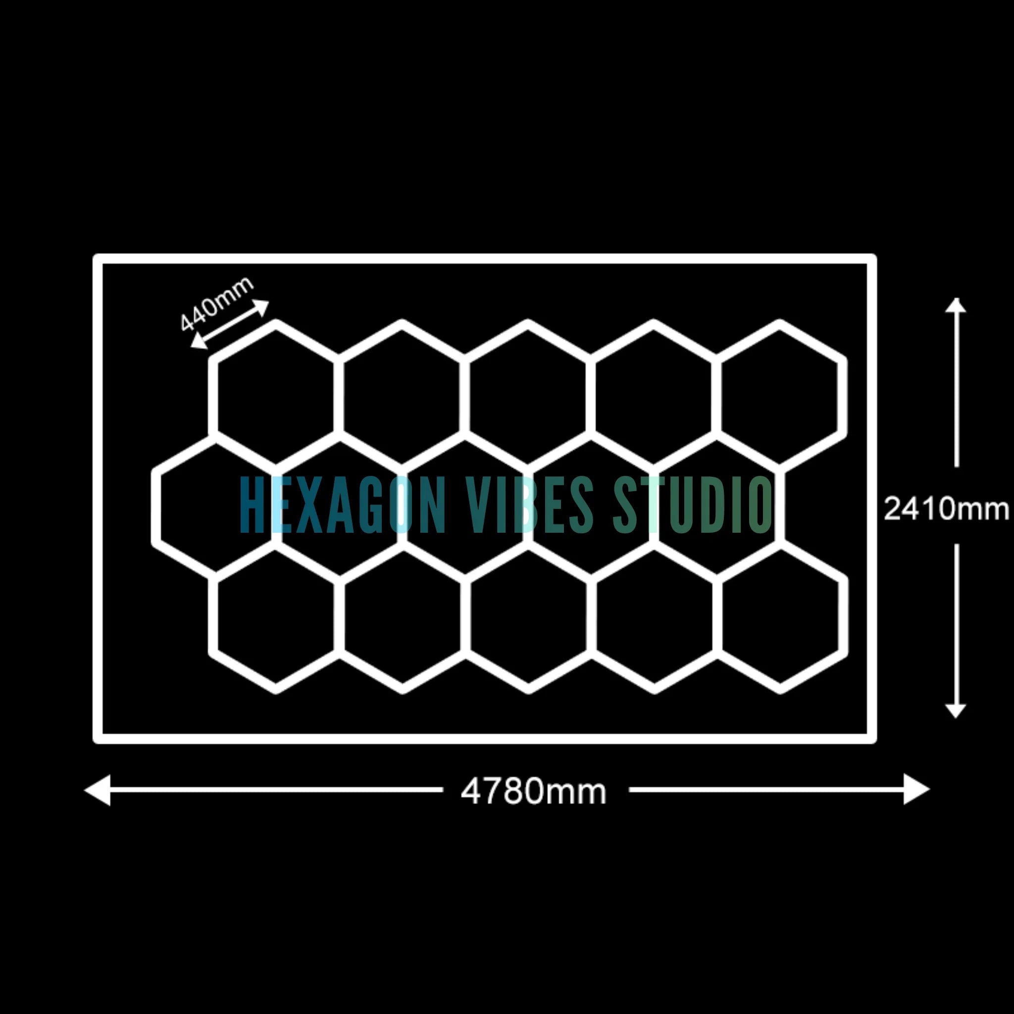 Sześciokątne lampy led do garażu 50000h 6500k ultra jasne