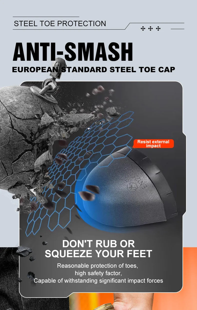 Waterproof Steel Toe Industrial Work Boots - Ultimate Protection