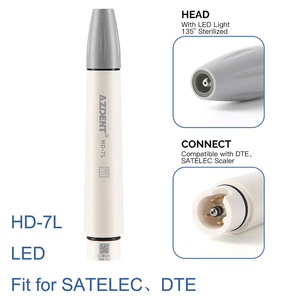 Azdent dentalne ultradźwiękowe końcówki do scalera piezo – sterylizowane w 135°, kompatybilne z satelec, dte, woodpecker, ems, vrn