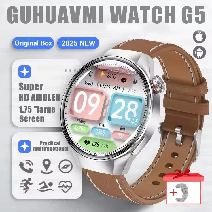 Smartwatch g5 plus | 1.75" hd amoled, gps i monitor aktywności