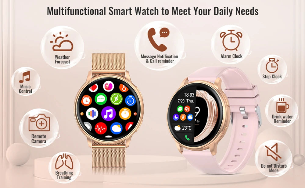 Mevaden inteligentne zegarki z rozmowami bluetooth, indywidualnymi tarczami i trackerami fitness y22