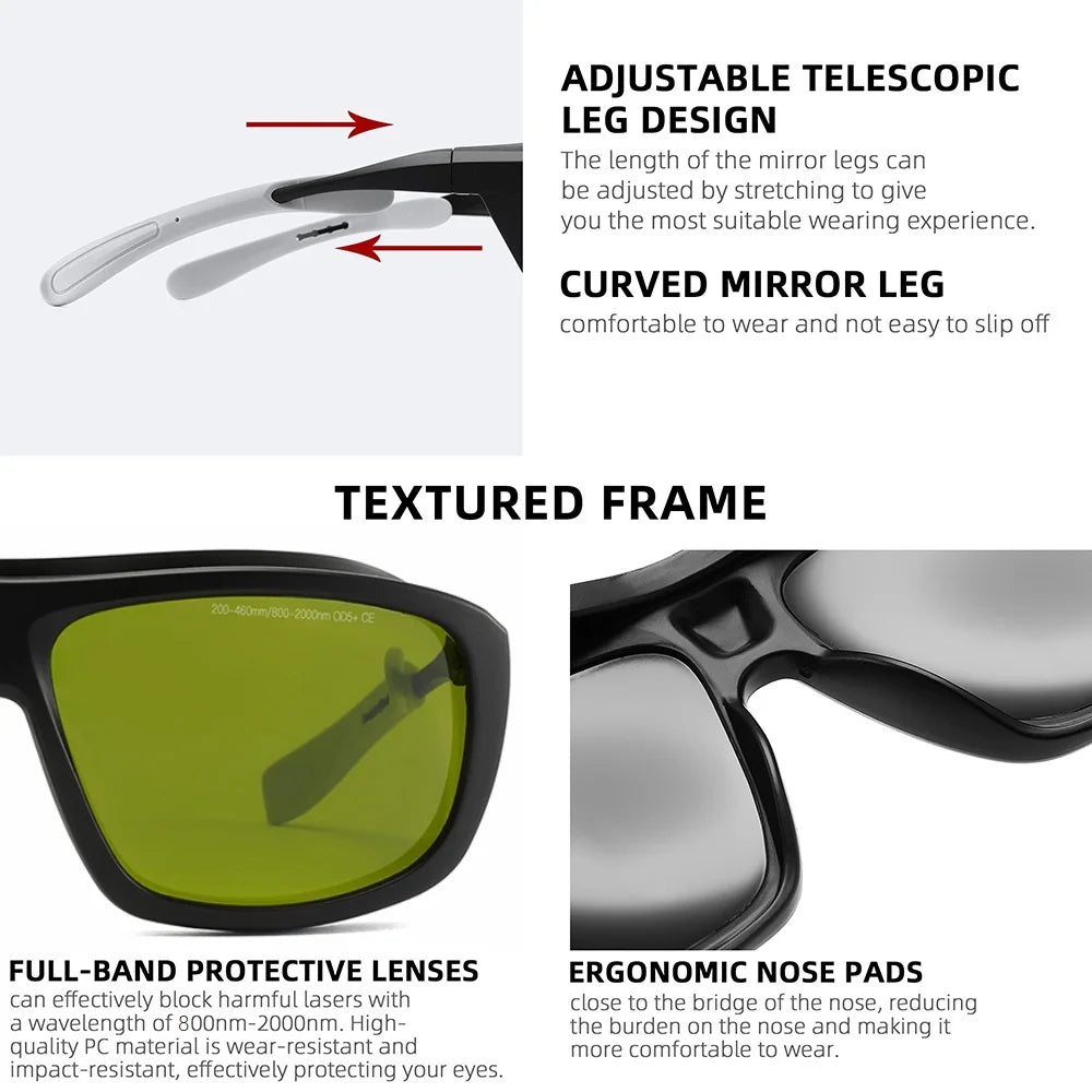 Okulary ochronne laserowe – ochrona oczu uv, ir, ipl, fpv 1064nm, 532nm