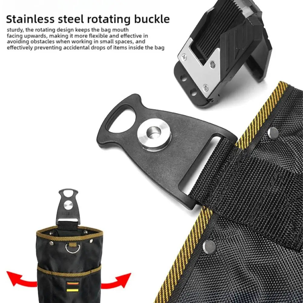 Vabena Oxford Cloth Rotatable Tool Waist Bag | Electrician Woodworking Organizer