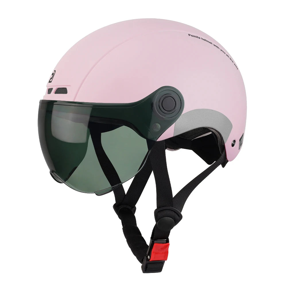 Kask rowerowy pemila z goglami, ochroną uszu i odblaskami - dla dorosłych mtb szosa e-bike