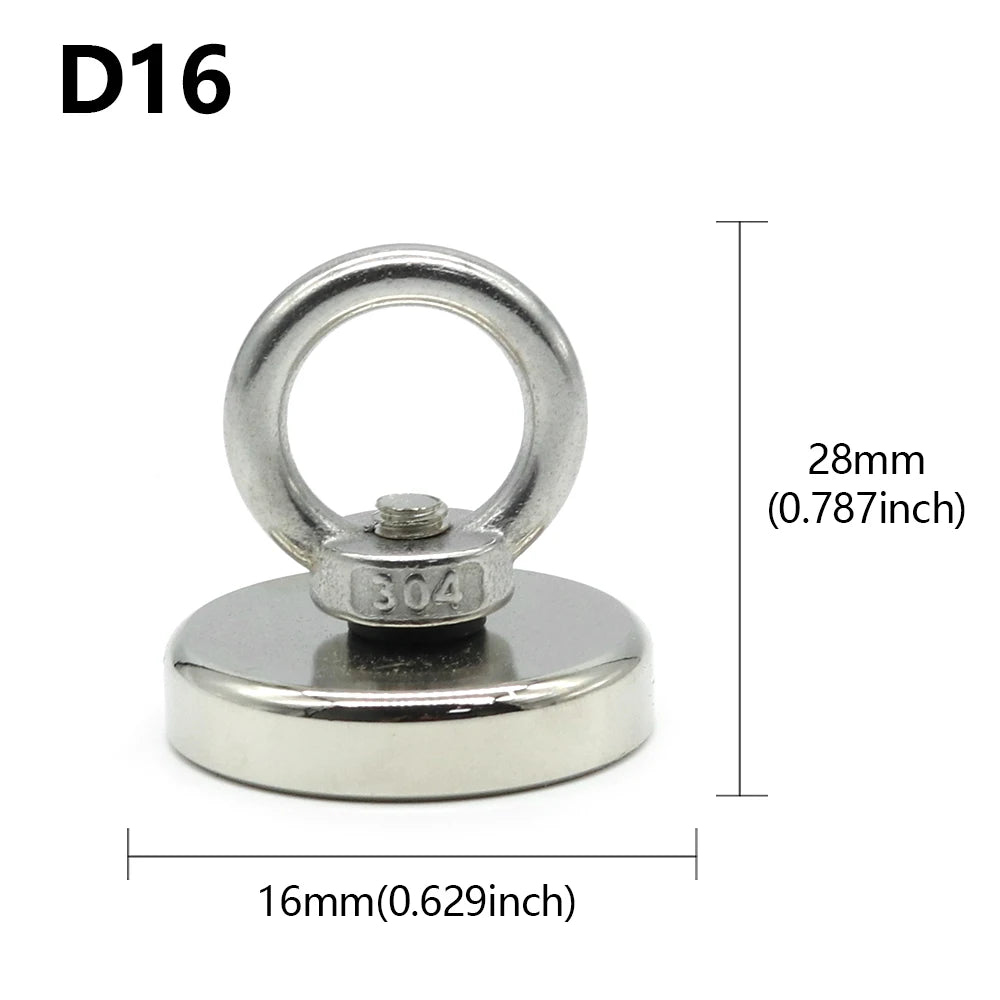 Vabena N52 Heavy-Duty Neodymium Salvage Magnet - Strongest Recovery Tool