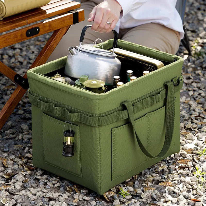 Heavy-Duty Foldable Tool Bag - Large Oxford Fabric Organizer