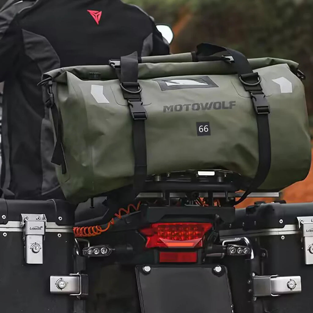 Wodoodporna torba motocyklowa na bagaż | suchy plecak rolowany | 20l, 40l, 66l