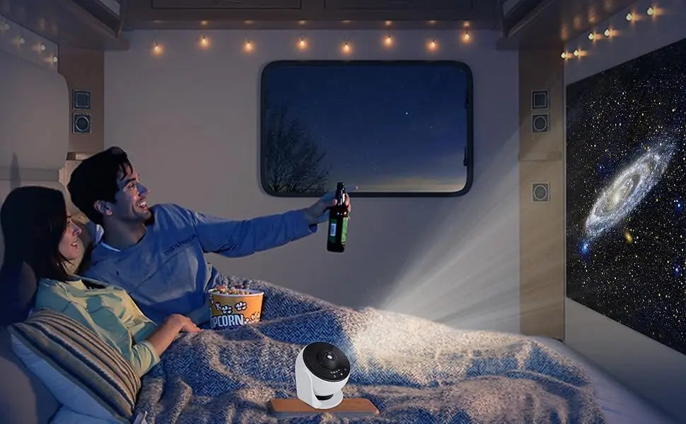 HD Galaxy Star Projector Night Light for Kids & Adults - 13 Films, 360° Rotation