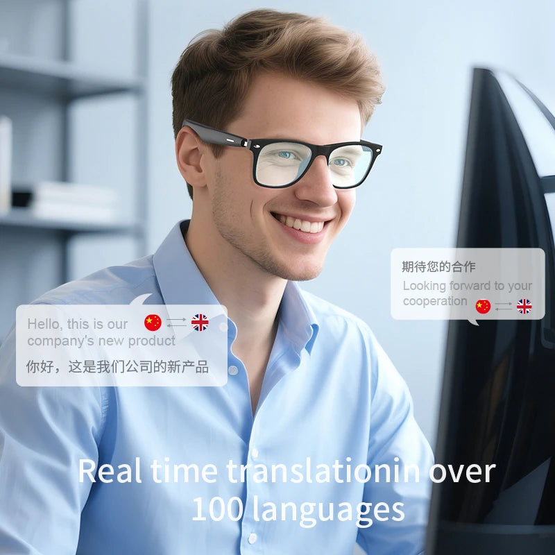 Modowe okulary inteligentne vivo | wodoodporne audio bluetooth i połączenia