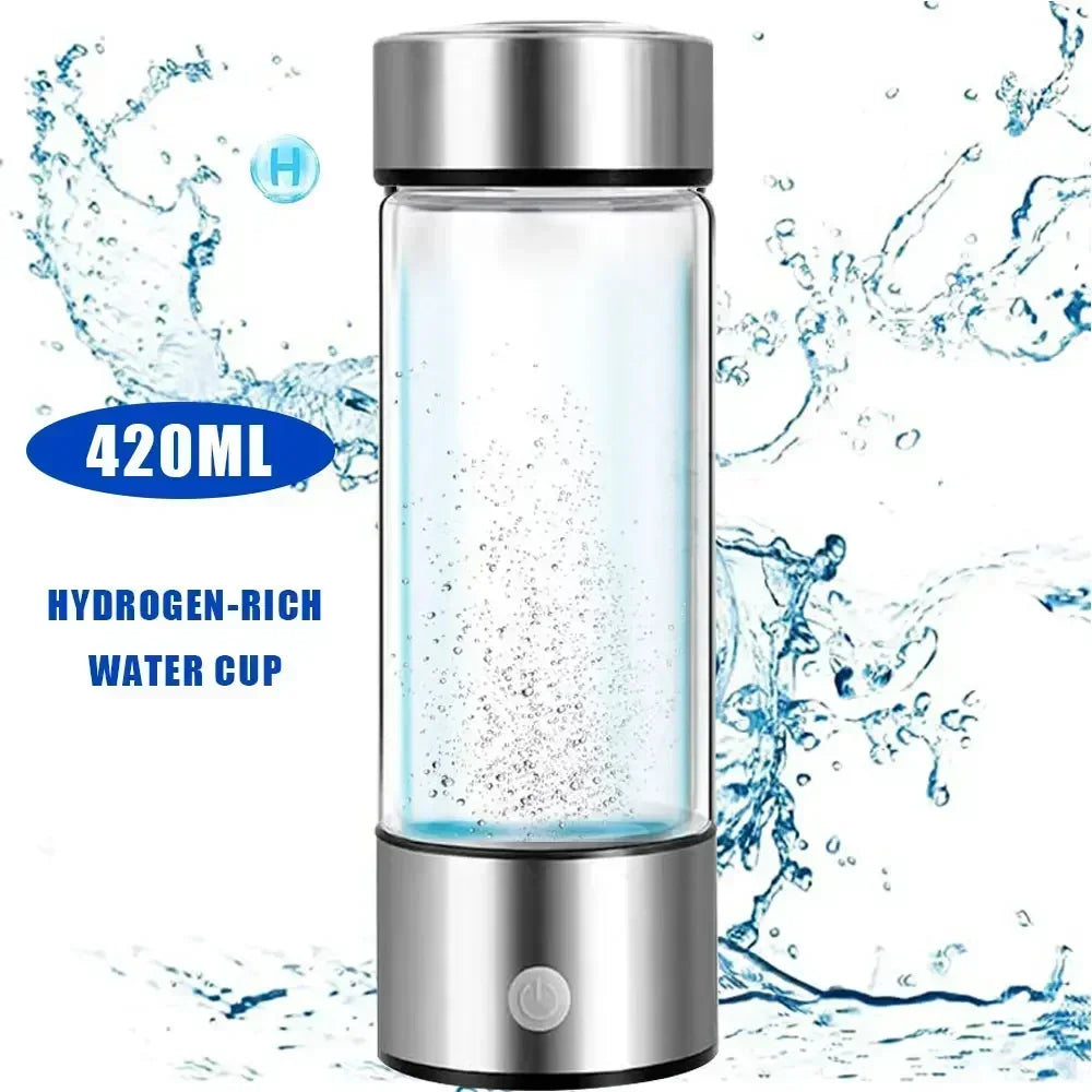 Generator wody bogatej w wodór - przenośny jonizator antyoksydacyjny 420ml