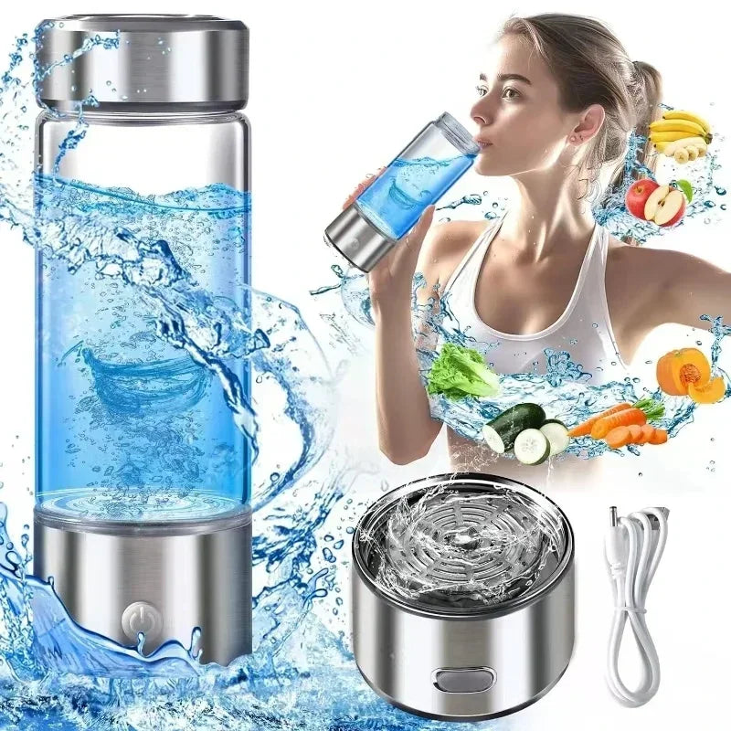 Generator wody bogatej w wodór - przenośny jonizator antyoksydacyjny 420ml
