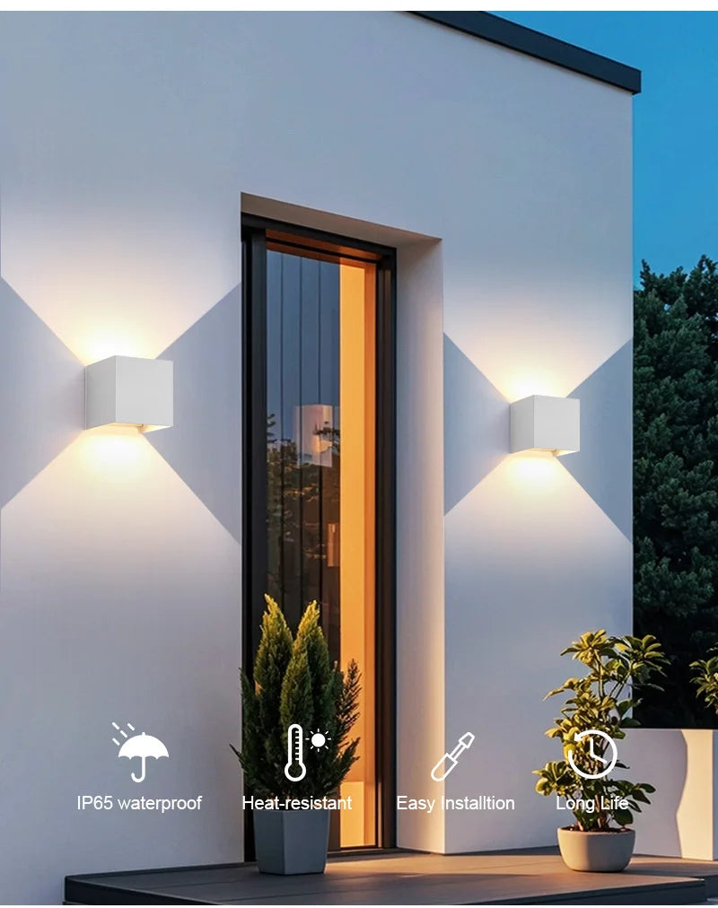 Pumous dwukierunkowa wodoodporna zewnętrzna lampa led