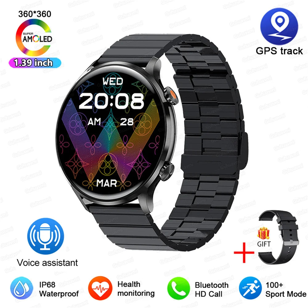 Vabena 2026 smartwatch dla kobiet i mężczyzn | amoled, gps, ip68