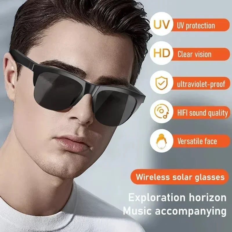 Inteligentne okulary przeciwsłoneczne dixsg z dźwiękiem bluetooth i ochroną przed niebieskim światłem