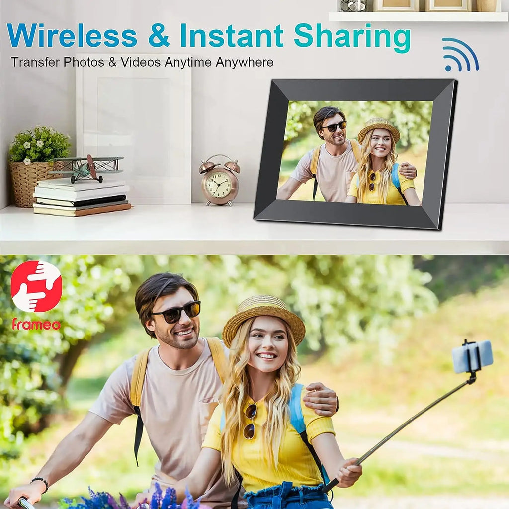 Frameo 10.1" Smart WiFi Digital Photo Frame | Touch IPS HD Display