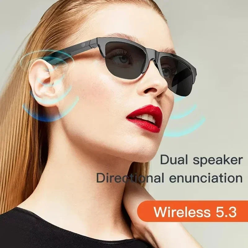 Inteligentne okulary przeciwsłoneczne dixsg z dźwiękiem bluetooth i ochroną przed niebieskim światłem