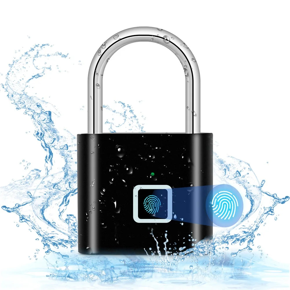 KERUI Fingerprint Smart Padlock | Keyless USB Anti-Theft Lock