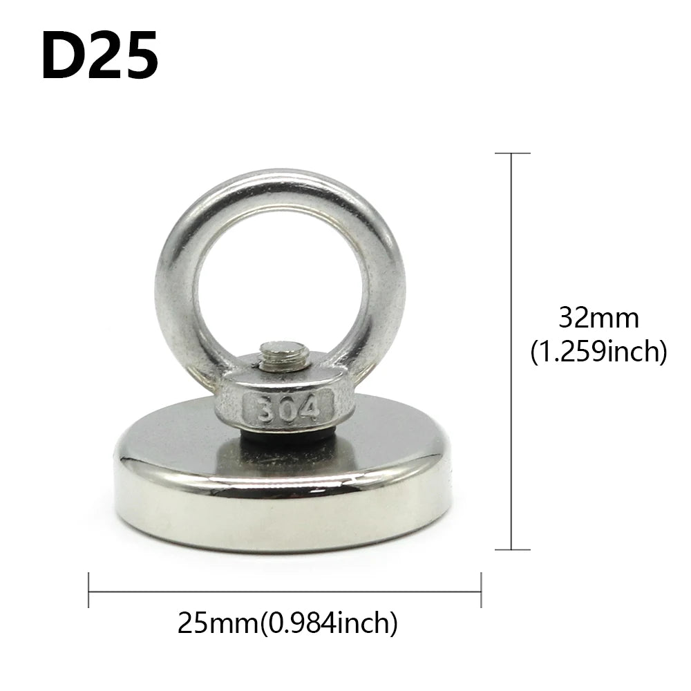 Vabena N52 Heavy-Duty Neodymium Salvage Magnet - Strongest Recovery Tool