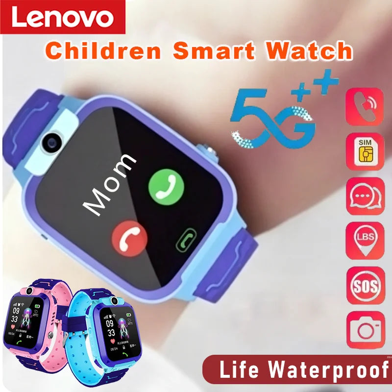 Lenovo 2026 smartwatch dziecięcy 5g – gps, sos, połączenia, kamera, wodoodporny