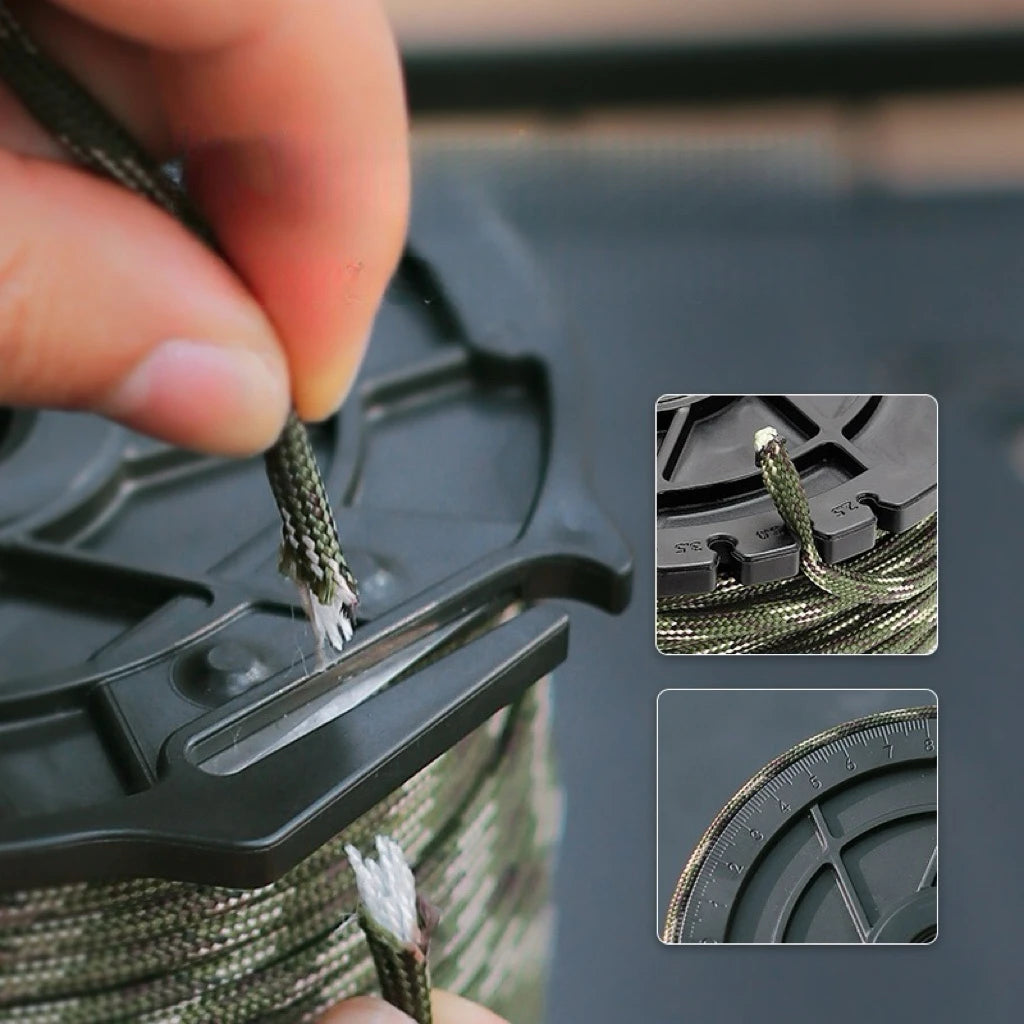 Niezawodna linka spadochronowa paracord 650 lb, 9-rdzeniowa, 4 mm, 100 m – militarna, taktyczna, survivalowa