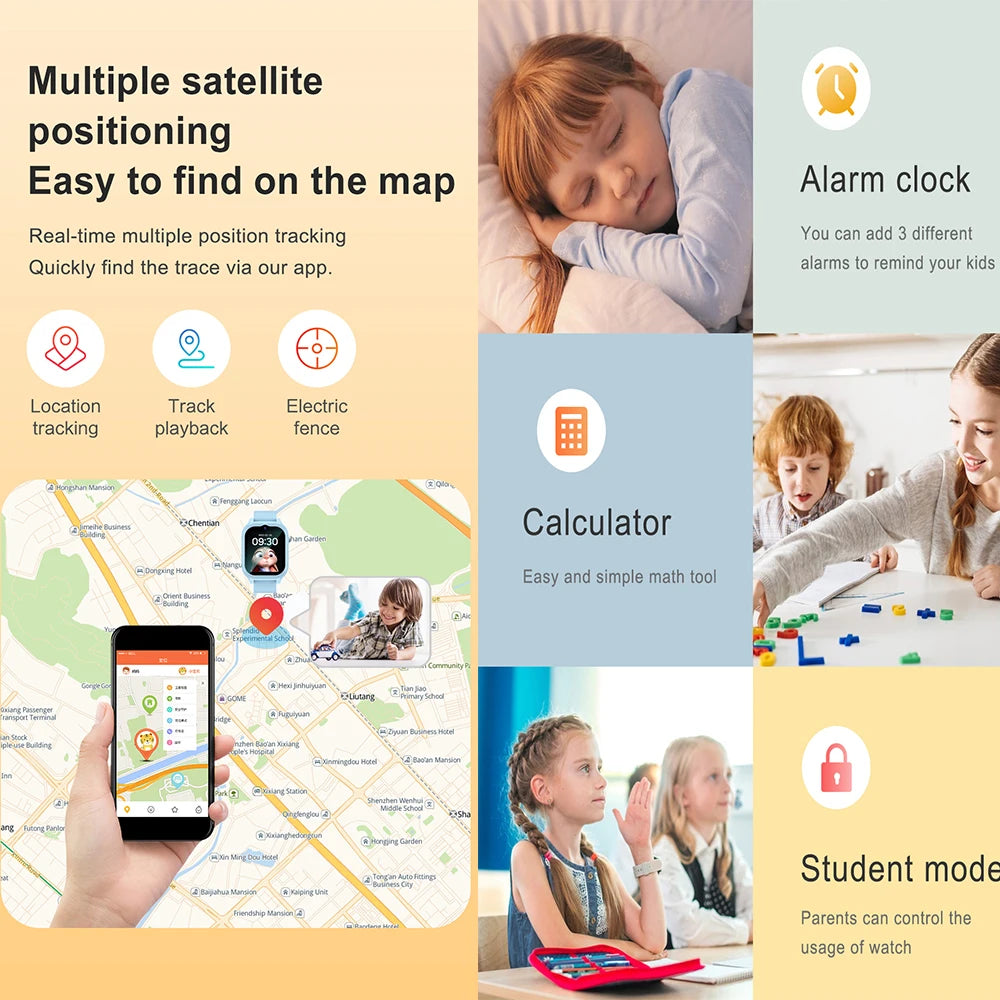 Smartwatch dla dzieci 4g gps: połączenia wideo sos – telefon dla dziecka
