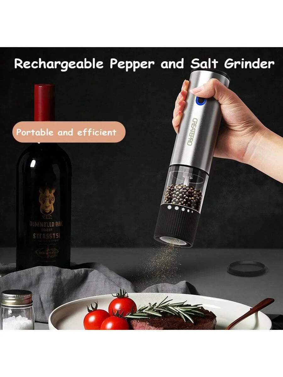 Electric Salt Pepper Grinder Automatic Rechargeable Mill