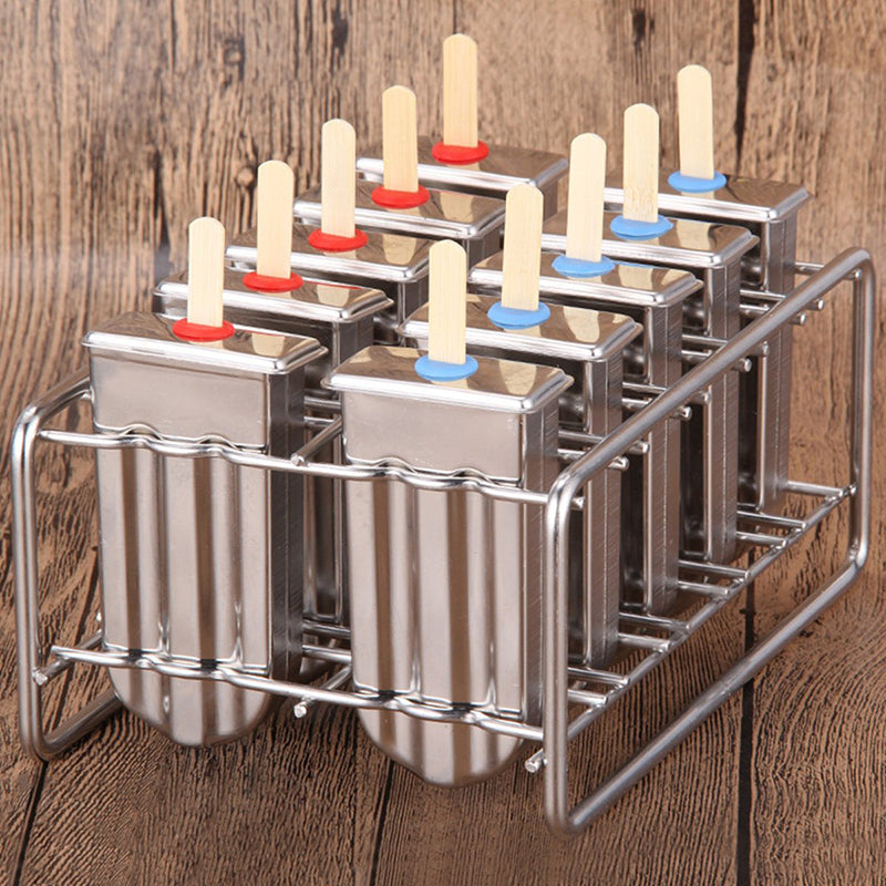Foremki do lodów na patyku ze stali nierdzewnej – domowy zestaw do robienia lodziaków
