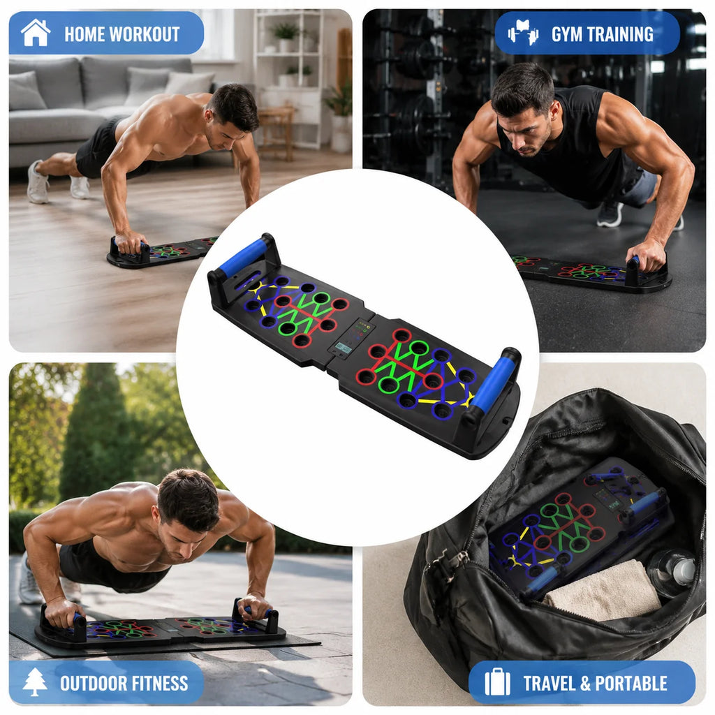 Przenośna deska do pompkek | sprzęt fitness do ćwiczeń w domu
