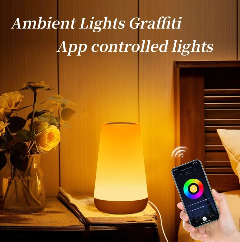 Inteligentna lampka nocna tuya wifi led - ściemniana lampa dotykowa z usb, alexa i google home