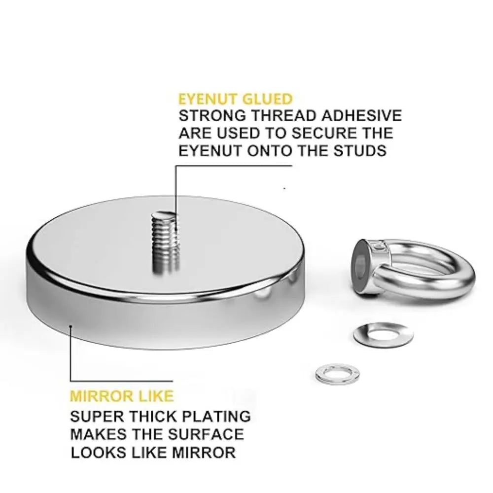 Vabena N52 Heavy-Duty Neodymium Salvage Magnet - Strongest Recovery Tool
