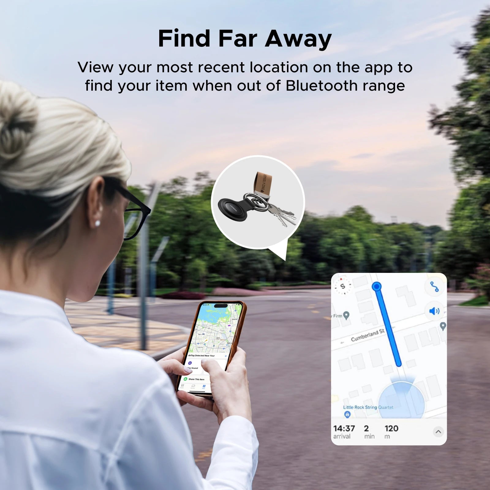 Ugreen finder smart tag z apple find my dla urządzeń ios