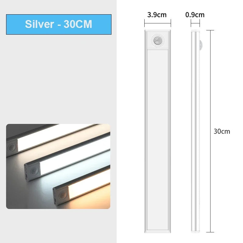 USB-C Rechargeable Motion Sensor LED Cabinet Light - Kitchen & Wardrobe