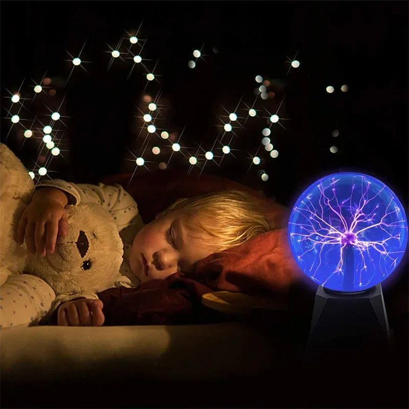 Lampa plazmowa 8 cali kontrolowana dźwiękiem - dotykowa lampka nocna led