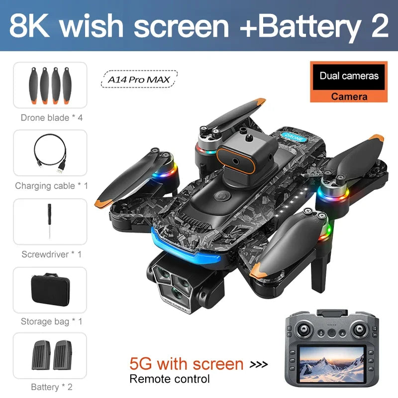 Lenovo A14Pro Max 4K GPS Drone | Dual Pro Camera | Advanced Aerial Photography