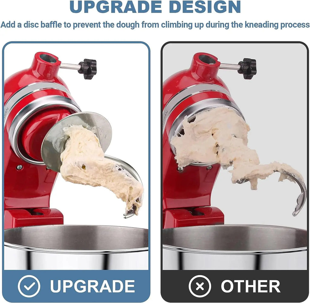 Hak spiralny do ciasta do mikserów kitchenaid tilt-head (4.5-5 qt), można myć w zmywarce