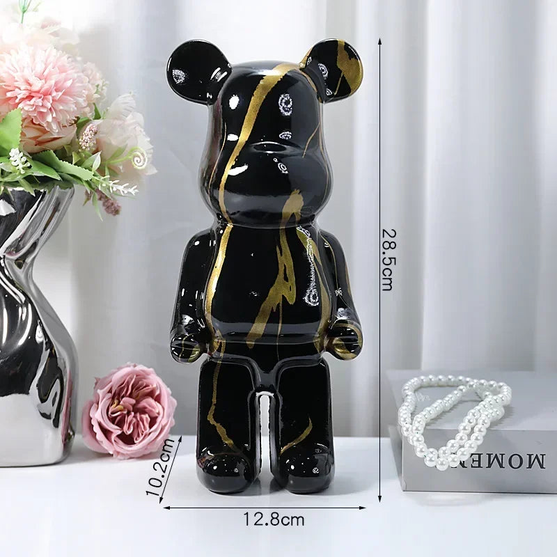 Nordic Bear Statue - Luxury Resin Figurine for Home Decor
