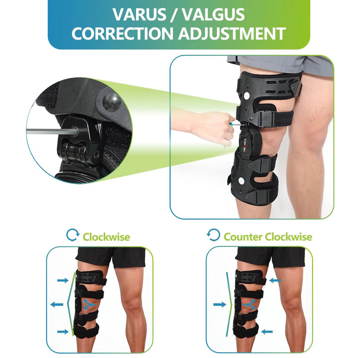NEENCA OA Unloader Knee Brace - Osteoarthritis Pain Relief & Support