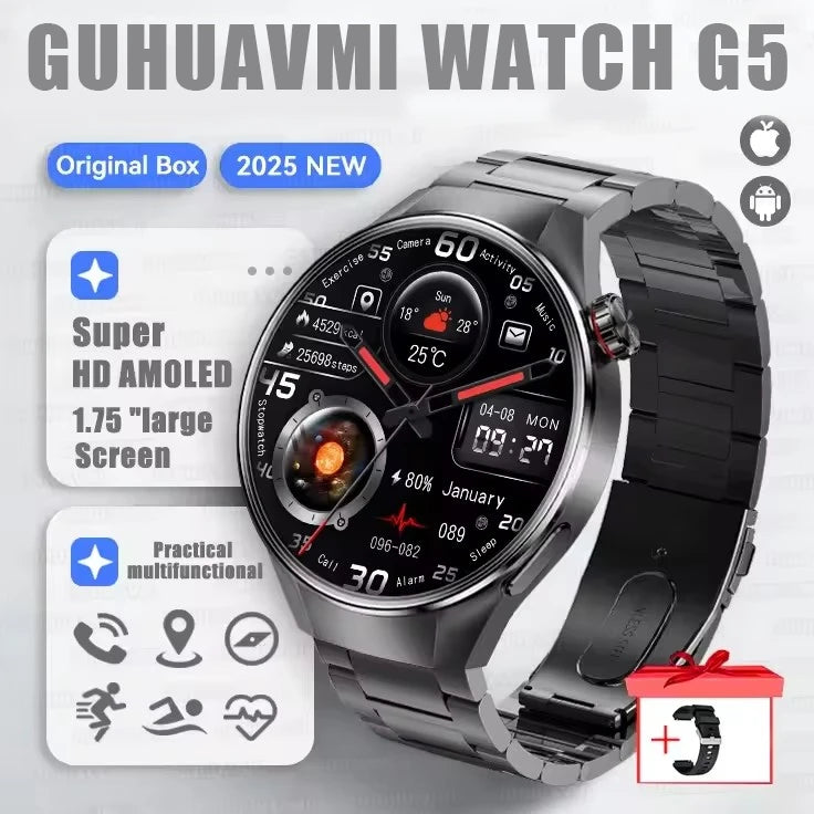 Smartwatch g5 plus | 1.75" hd amoled, gps i monitor aktywności