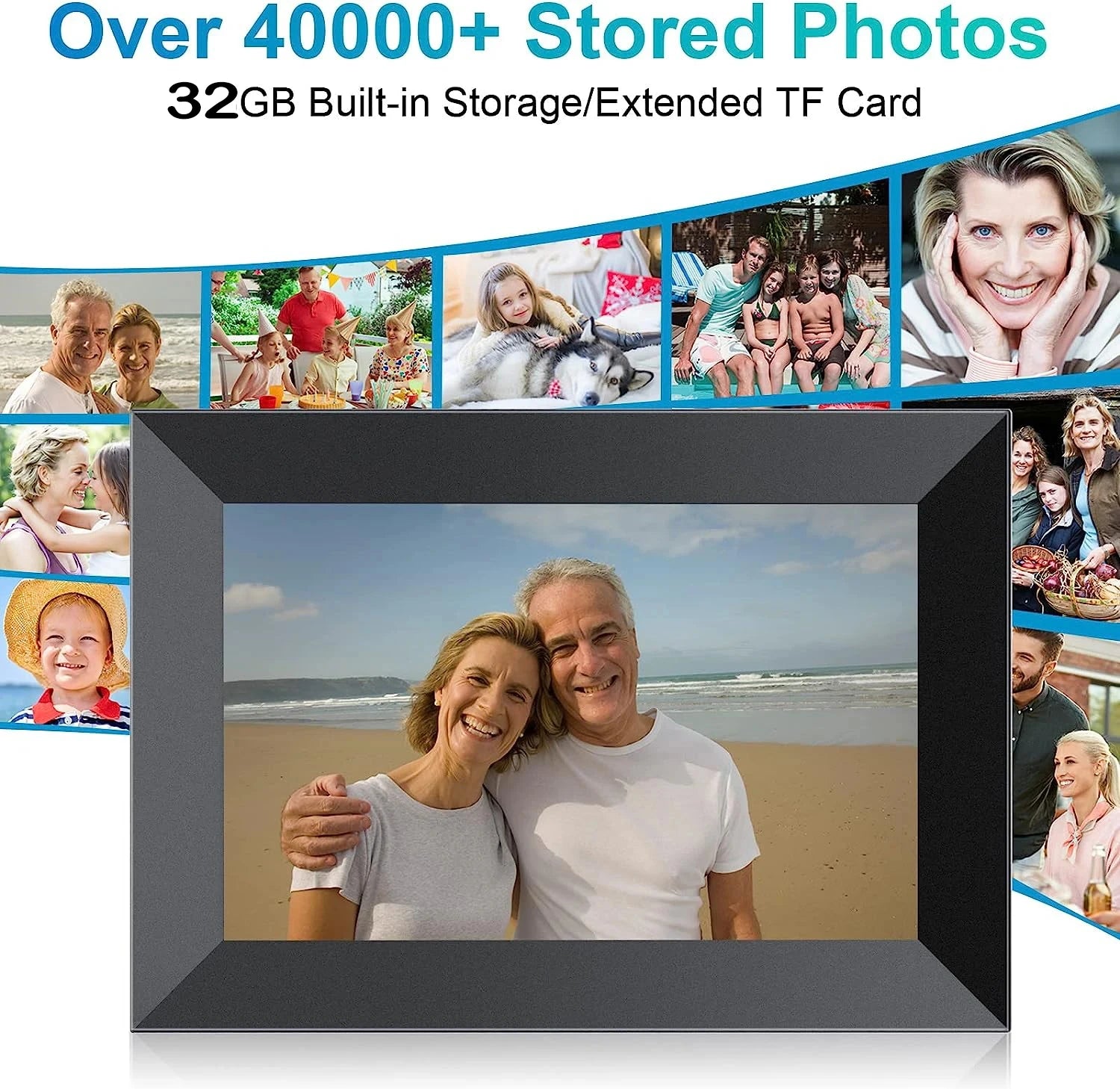 Frameo 10.1" Smart WiFi Digital Photo Frame | Touch IPS HD Display